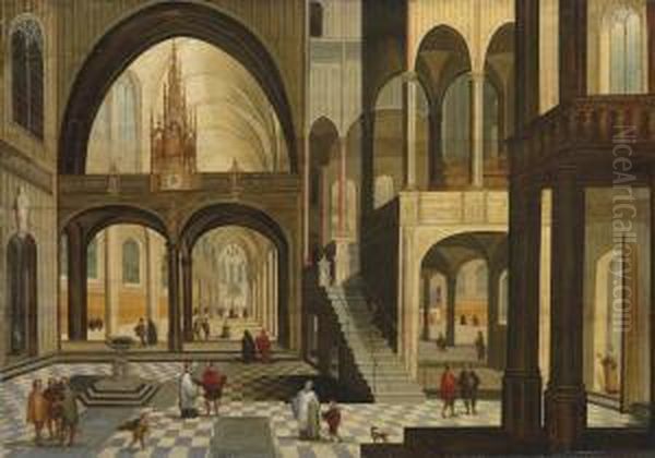 The Interior Of A Gothic Church With A Carved Roodscreen - view 1