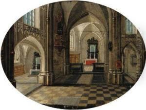 The Interior Of A Church By Day; And The Interior Of A Church Bynight