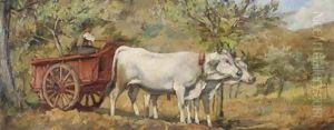 Ox Cart by Frank Duveneck