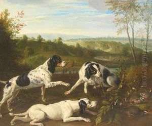 Dogs, sporting and animals by Alexandre-Francois Desportes