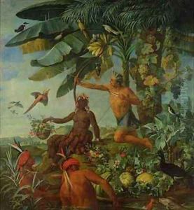 The Indian Hunter and Fisherman by Alexandre-Francois Desportes