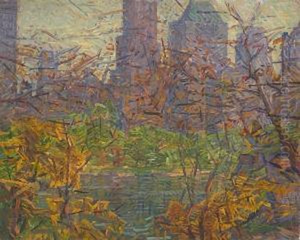 New York Skyline From Central Park - view 1