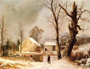 Winter Scene in New England by George Henry Durrie