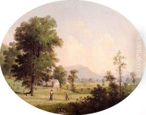 Summer Farm Scene by George Henry Durrie