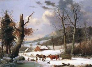 Gathering Wood for Winter by George Henry Durrie