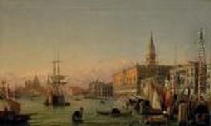 The Doge's Palace by Friedrich Nerly