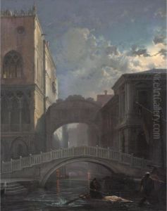 Seufzerbrucke Im Mondlicht, Venedig (the Bridge Of Sighs By Moonlight)