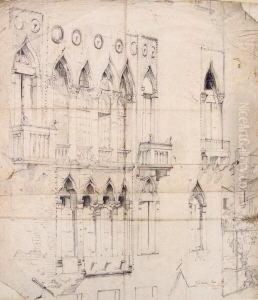 Fassade Eines Venezianischen Palazzo by Friedrich Nerly