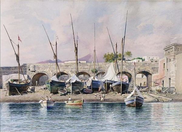 View Of A Dock Yard In An Italian Town - view 1