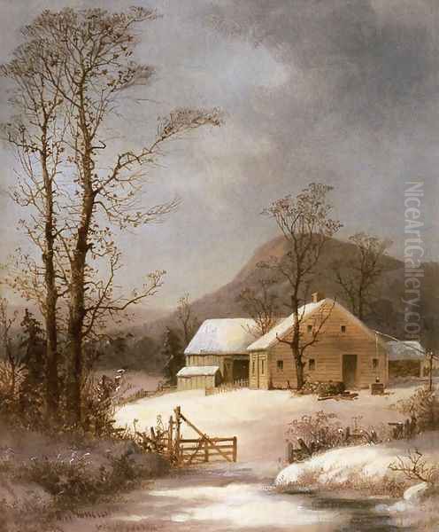 Winter Farmyard - view 1