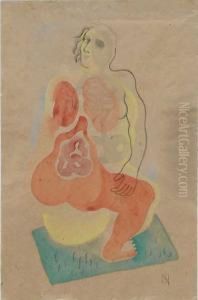 Duas Figuras Viscerais by Ismael Nery