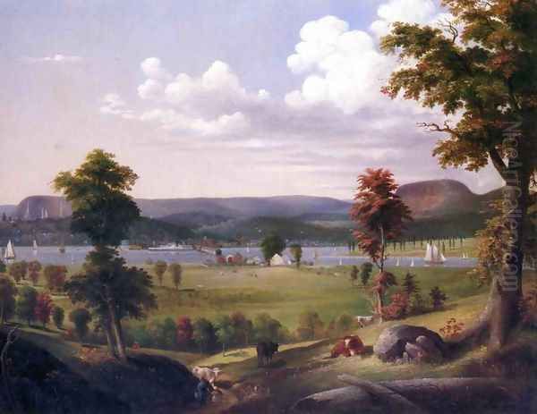 Summer Landscape Near New Haven, View from East Haven - view 1