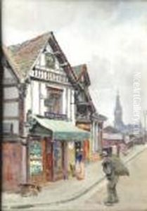 Old Houses On The Welsh Bridge, Shrewsbury