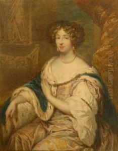 Maria Manzini, Amante De Luis Xiv by Constantin Netscher