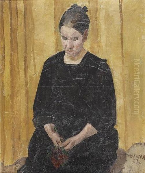 "frau Mit Nelken". - view 1