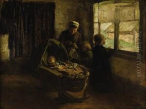 Baby's Naptime by Albertus Johan Neuhuys