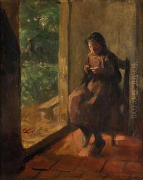 The Young Seamstress - view 1