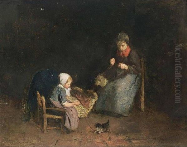 A Mother And Child In An Interior - view 1