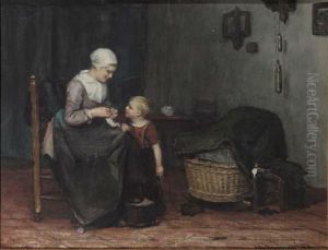 Mommy's Favourite by Albertus Johan Neuhuys