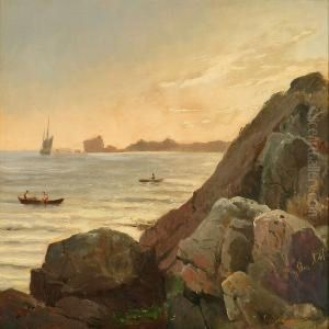 Coastal Scene Withrocks From Bornholm Island, Denmark