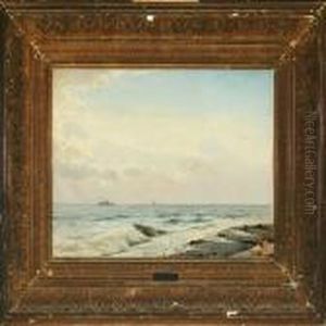 Seascape With Motor And Sailing Ships