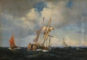 Shipping Off The Coast At Copenhagen