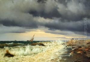 The Point Of Kronborg. A Passing Thunder Shower
