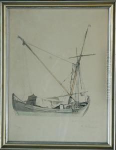Three Italian Sailing Ships by Carl Johan Neumann