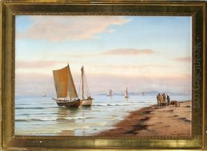 A Coastal Scenery From Hornbaek Village, Denmark