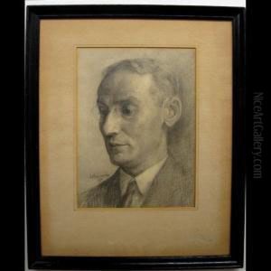 Portrait Of Sam Ortenberg by Ernst Neumann