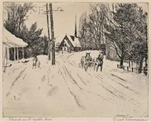 Church In St. Agatha Ave by Ernst Neumann