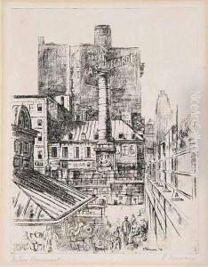 Nelson Monument by Ernst Neumann