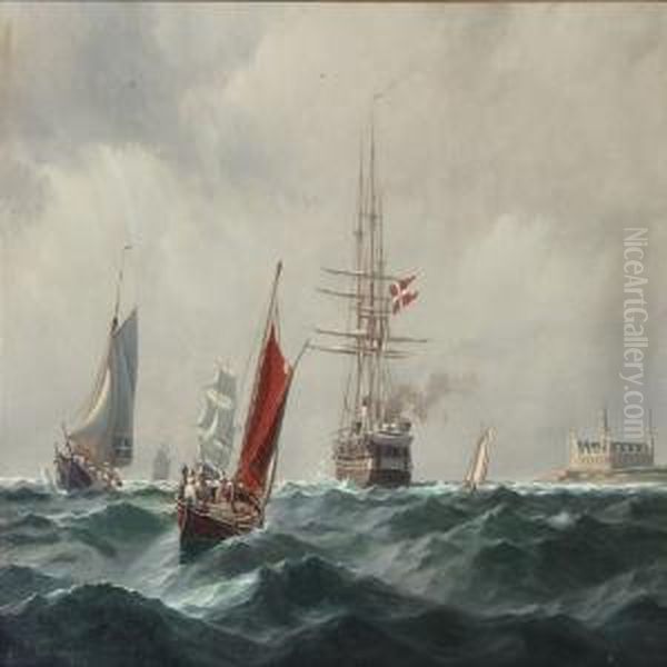 Seascape With Kronborg Castle In The Background - view 1