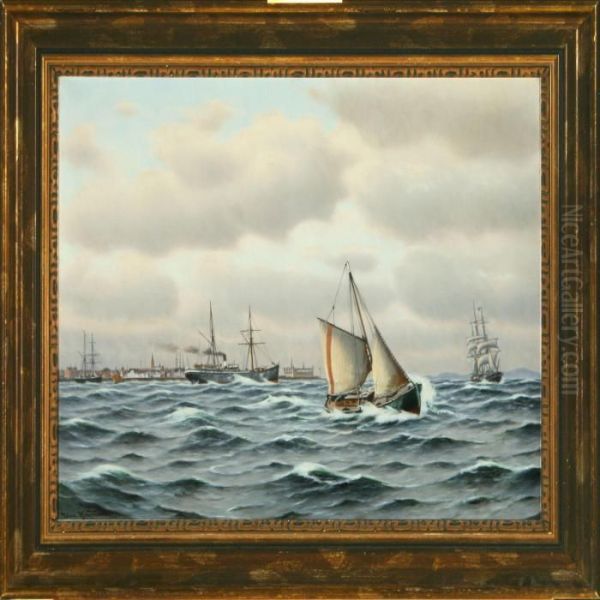 Ships On The Sound Athelsingor - view 1