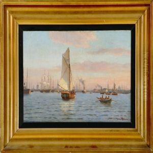 View From Copenhagen Harbour by Johann Neumann
