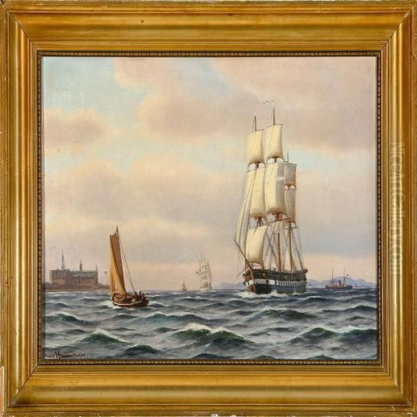 Fregatten Jylland Staaer Sundet Ud - view 1