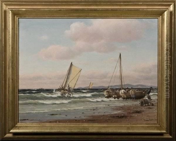 Johan Neumann, Danish Fishermen Going - view 1
