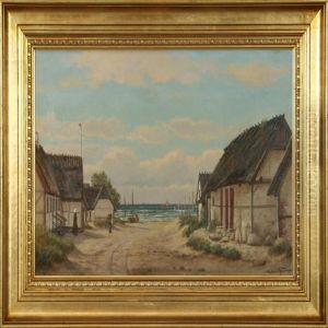 Coastal Scenery With A Small Village