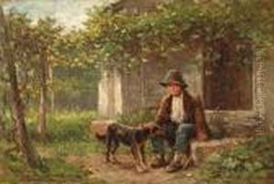 Young Boy With Dog
Signed 'hugh Newell' (lower Left) by Hugh Newell