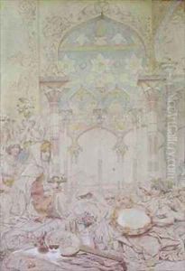 Fantasy in a Egyptian Harem by Richard Dadd