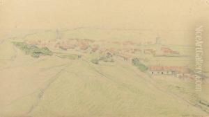 A View Of Zoutelande, Zeeland by Ferdinand Hart Nibbrig