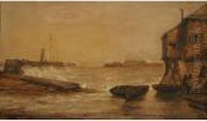 Shoreham Harbour by Richard Henry Nibbs