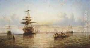 Shipping In A Stormy Seascape