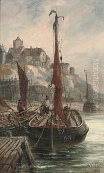 Fishing Boats Moored In Shoreham Harbour - view 1