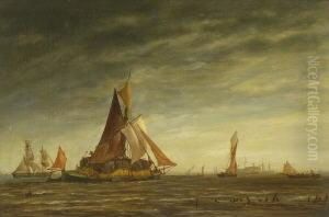 Hafenszene. by Richard Henry Nibbs
