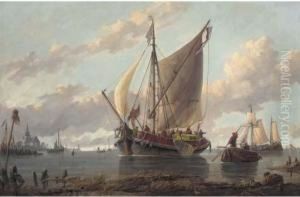 Dutch Passage Boat by Richard Henry Nibbs