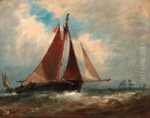 Fishing Trawlers At Sea; And Bringing Home The Catch
