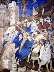 Christ Carrying the Cross from the Grandes Heures de Duc de Berry