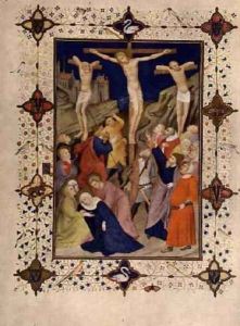 Hours of the Cross None Jesus on the Cross from the Tres Riches Heures du Duc de Berry by Jacquemart De Hesdin