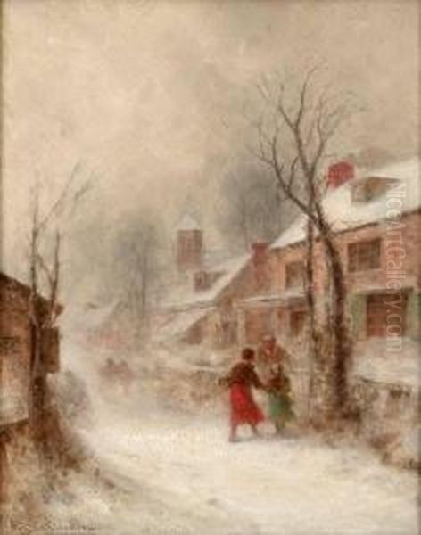 Figures In The Snow - view 1